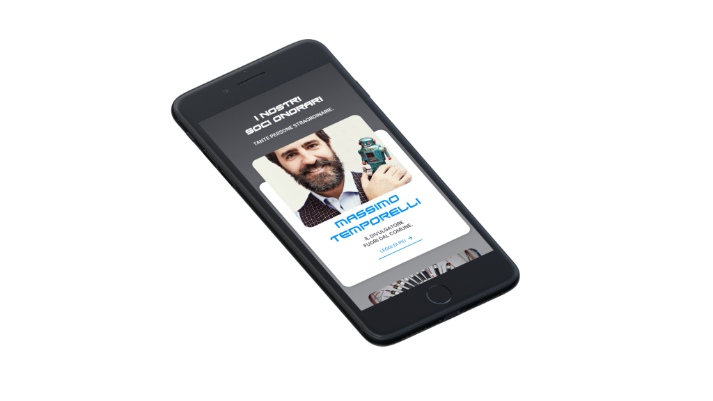 Smartphone website accademia vitale giordano